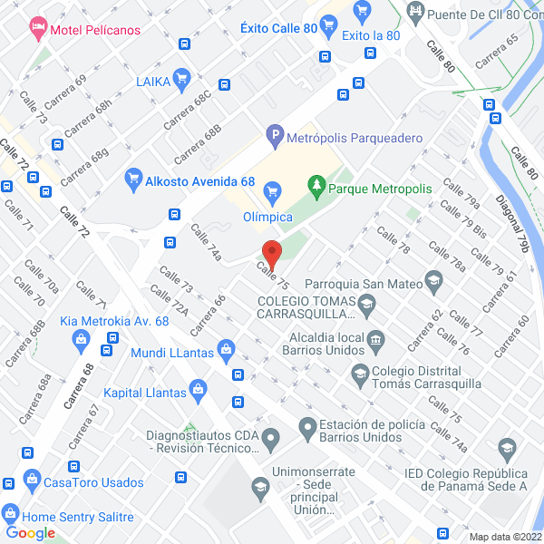 Mapa de Metropolis Express