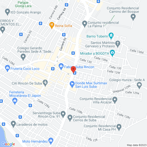 Mapa de Distribuciones Supermercados Latinos S.A.S.