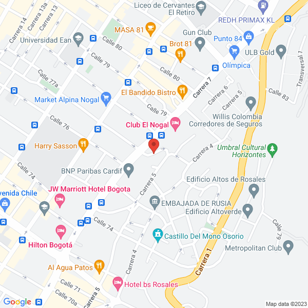 Mapa de Central Comercializadora De Internet S.A.S.