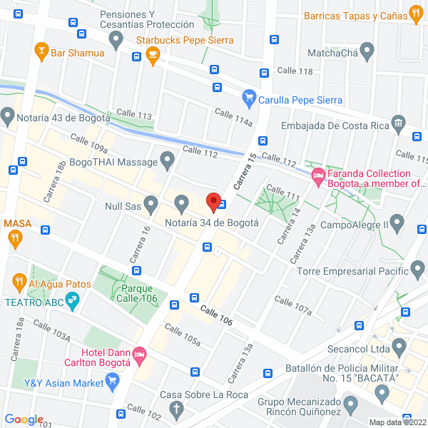 Mapa de Ingeas S.A.S
