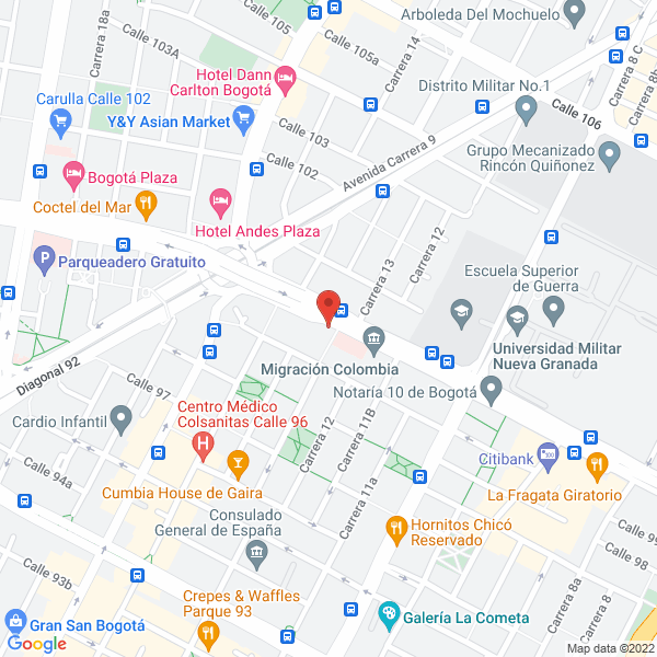 Mapa de Sabre Colombia Ltda.