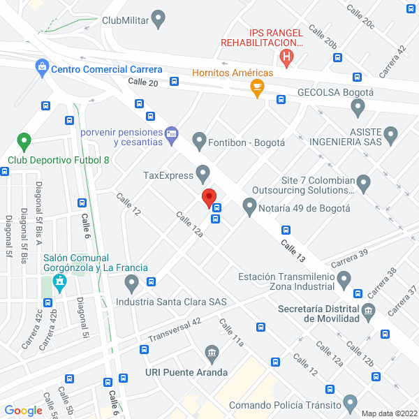Mapa de Mecanizados Industriales Maber Ltda.