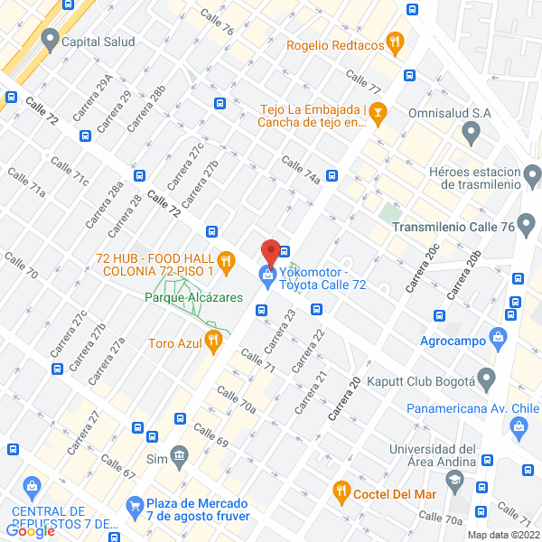 Mapa de Benajmín Gaitán Gaitán