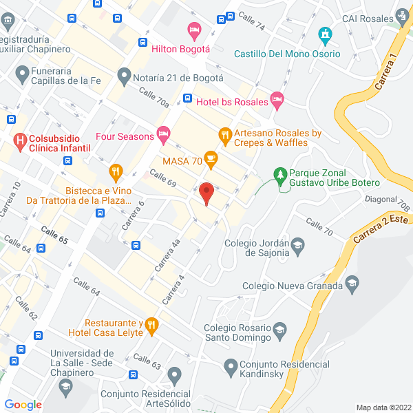 Mapa de Paradis Barcelona S.A.S.