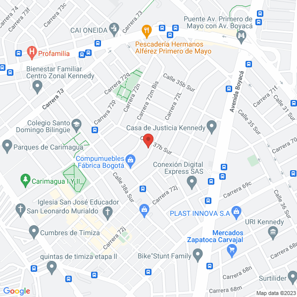 Mapa de P-3 Perfiles Y Proyectos De Plásticos Ltda