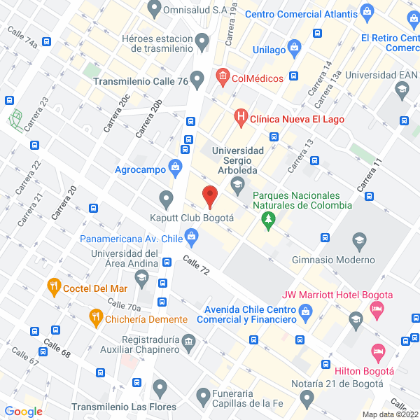 Mapa de Betseguros & Cía. Ltda.