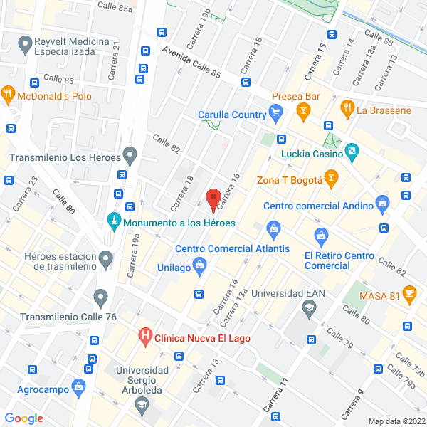 Mapa de Gerencia Y Desarrollo Empresarial Ltda