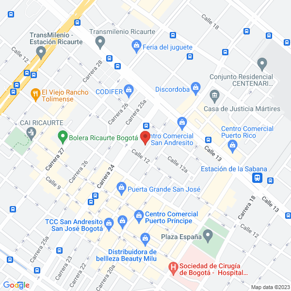 Mapa de Representaciones M G C S.A.S.