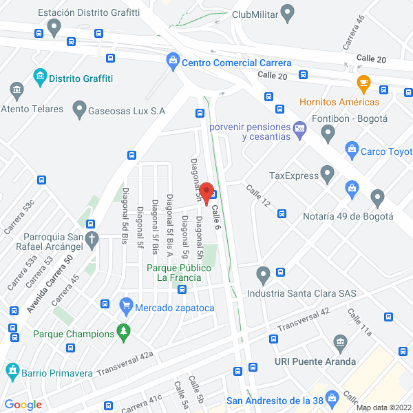 Mapa de Industrias Ormetal S.A.S. Ormetal
