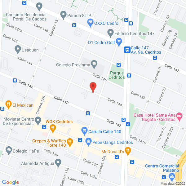 Mapa de C.R. Asociados Ltda.