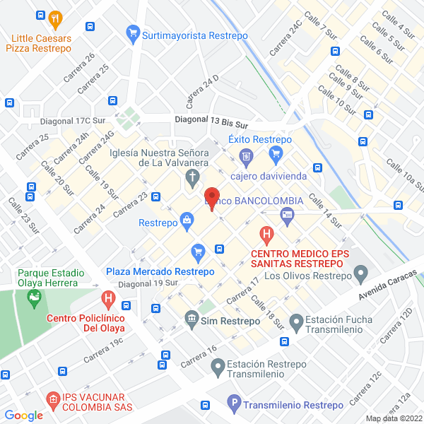 Mapa de Centro Médico La Valvanera