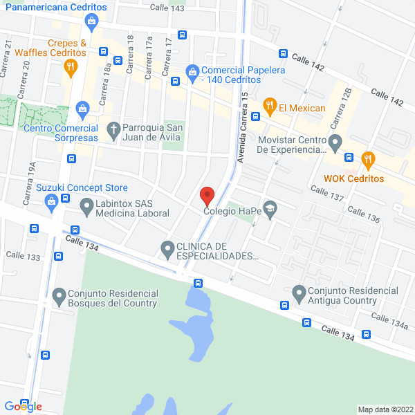 Mapa de Comedica & Spa Ltda.