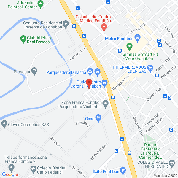 Mapa de Industrias Metalicas H.J.C.