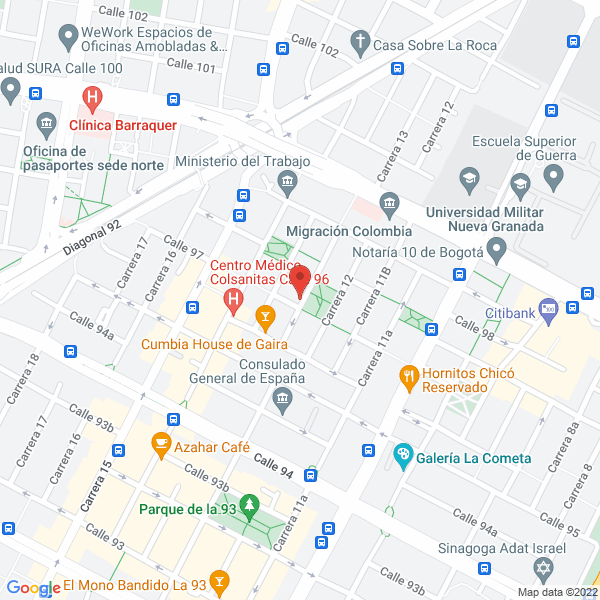 Mapa de Seguridad Orión Cundinamarca Ltda.