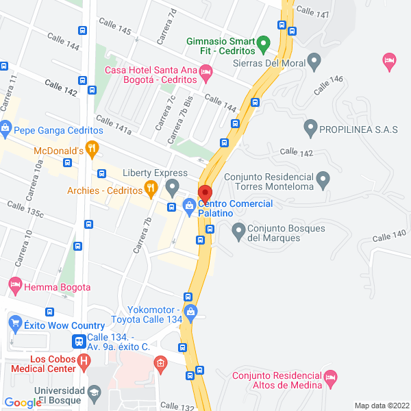 Mapa de Metrópoli Ltda.