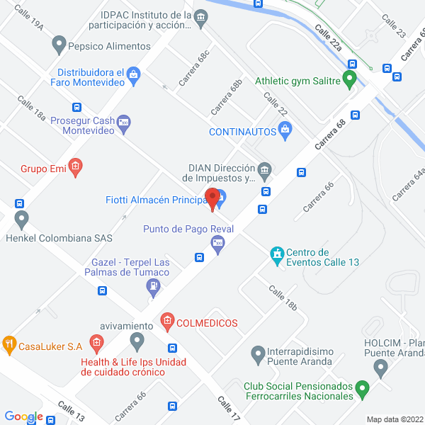 Mapa de Mr.Gol S.A.S.