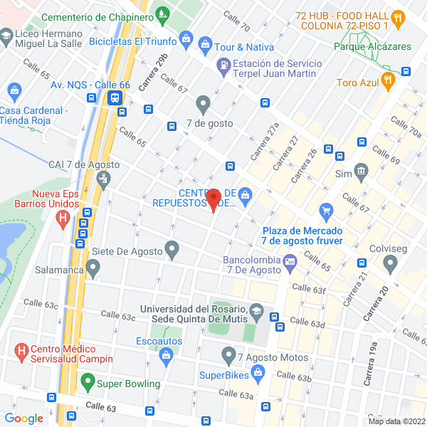 Mapa de Industrias Químicas La Granja Ltda.