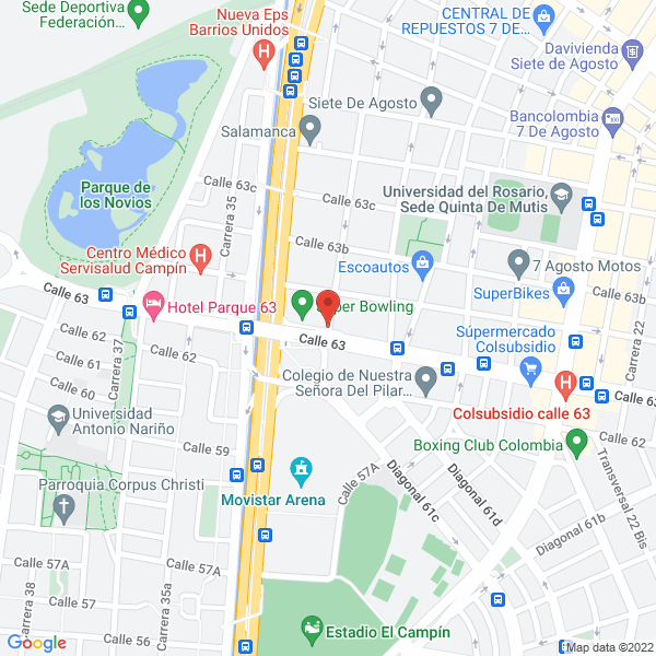 Mapa de Cosmeceuticos S.A.S.