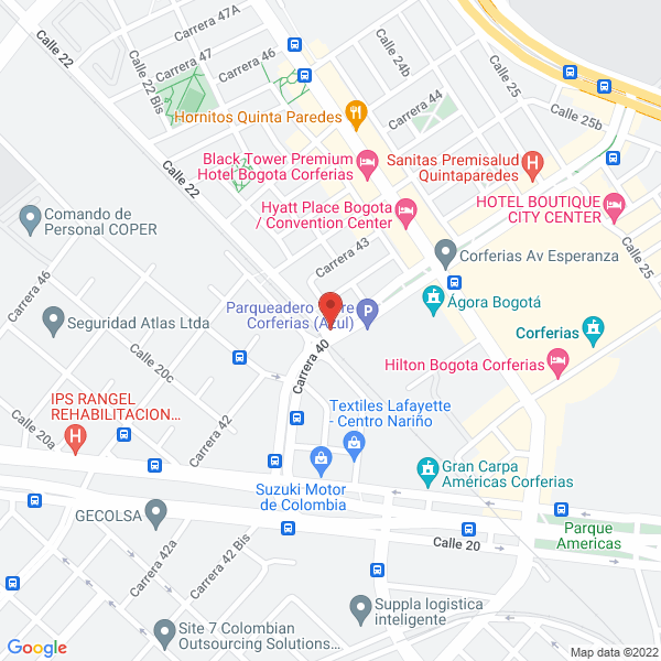 Mapa de Gimnasio Fantasia Infantil