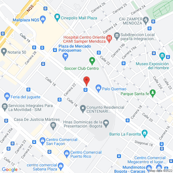 Mapa de Papelería Ofiventas Ltda.