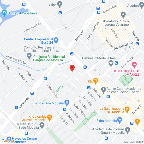 Mapa de Tego Y Cía. Ltda.