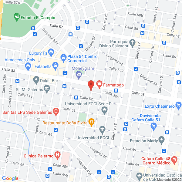 Mapa de Todesa Ltda.