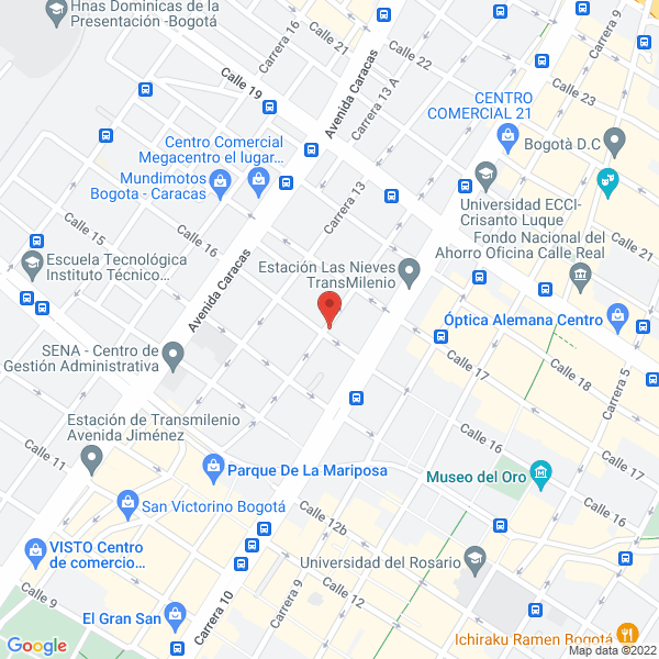 Mapa de Comercial De Electricos William Ospina