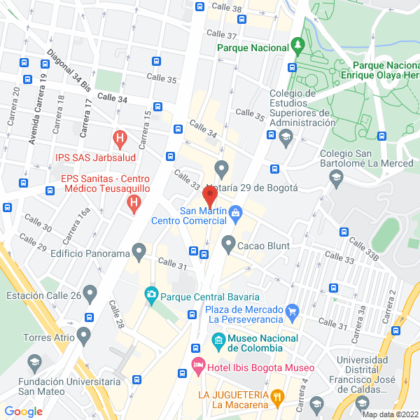 Mapa de Organización Inmobiliaria M. & M. Ltda.