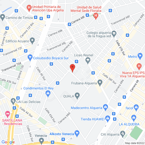 Mapa de Eduardo Arevalo Rico