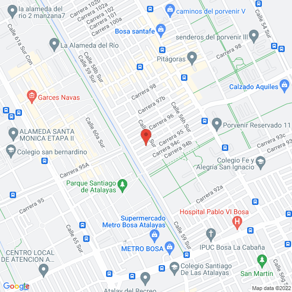 Mapa de A & M Corrugadas