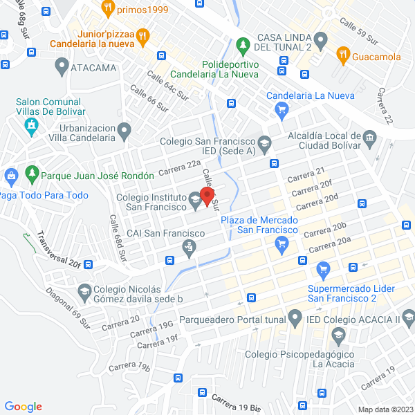 Mapa de Sociedad Educativa San Francisco De Asís Ltda.