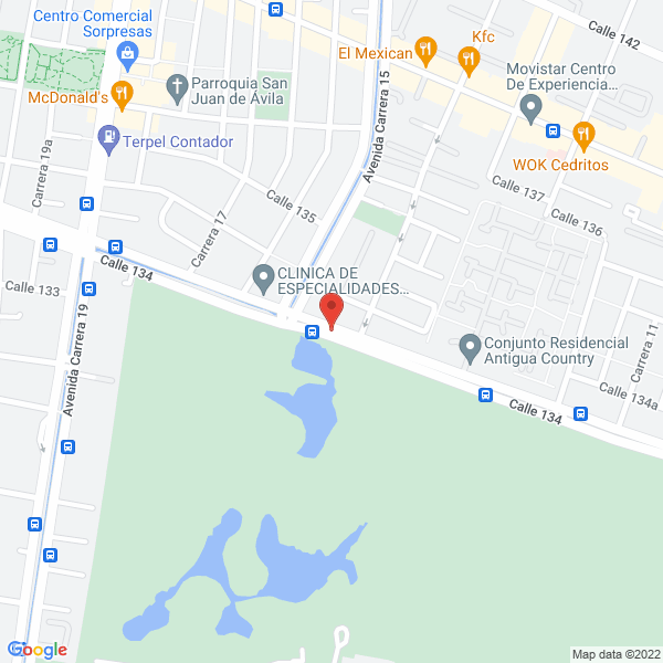 Mapa de Oftalmosánitas Ltda.