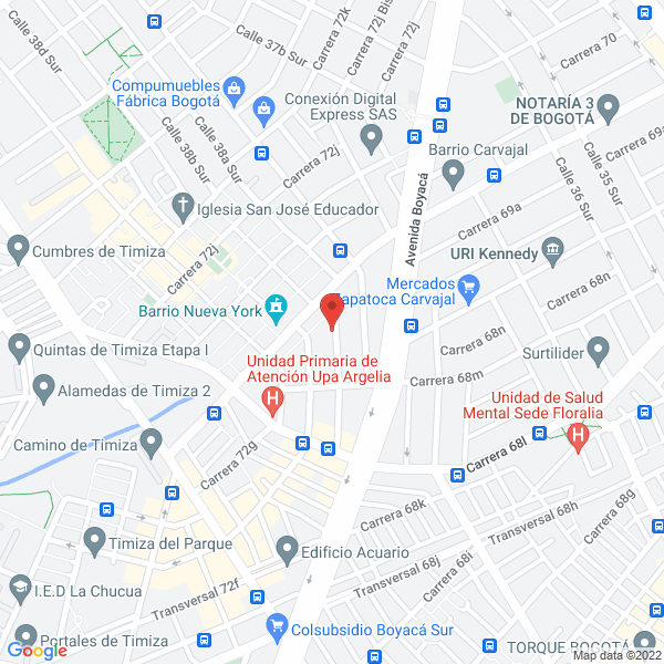 Mapa de Insupan Ltda.