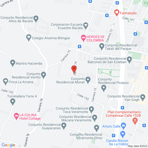 Mapa de Zacol De Colombia Ltda.