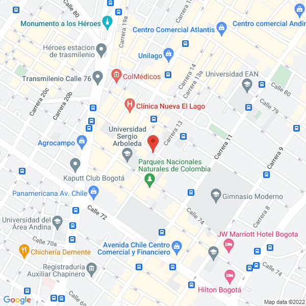 Mapa de Asesorías Mariano Roldan Sanin Y Cia Ltda