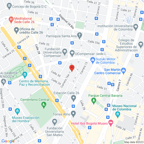 Mapa de Distrimédica J C S.A.S.
