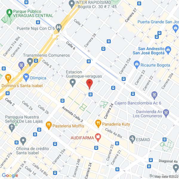 Mapa de Inprepal Ltda