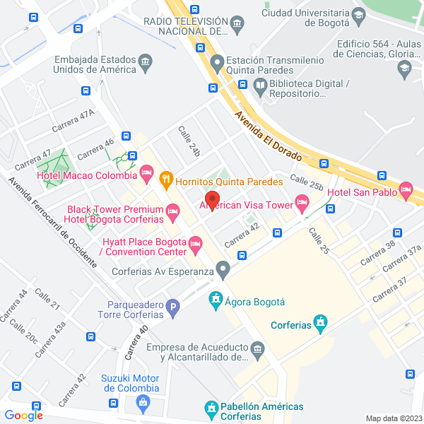 Mapa de Irrigaciones De Colombia Ltda Irricol Ltda