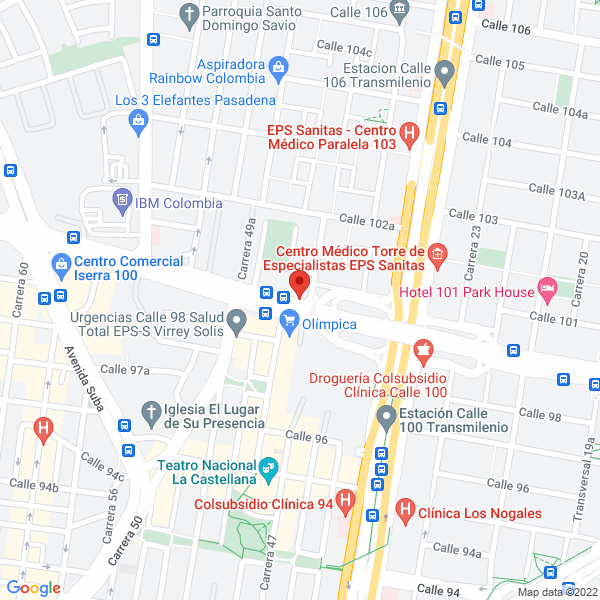 Mapa de Inci Ltda. Ingenieros Civiles