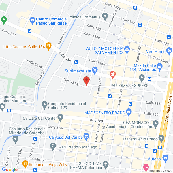 Mapa de José William Moreno