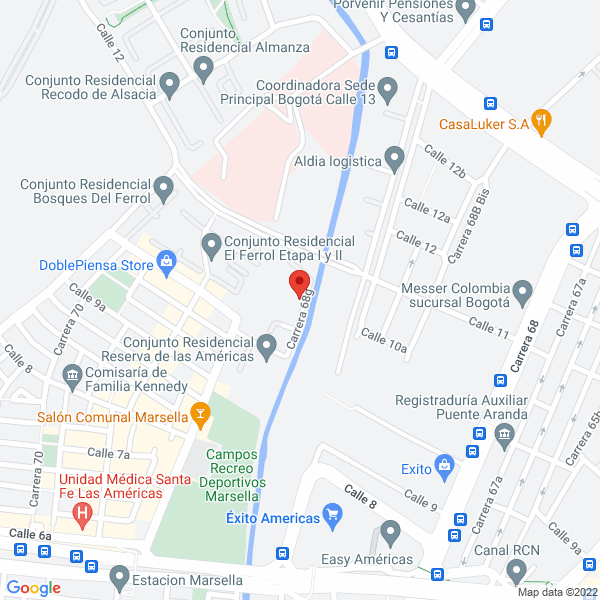 Mapa de Servicios Integrales Seico Ltda