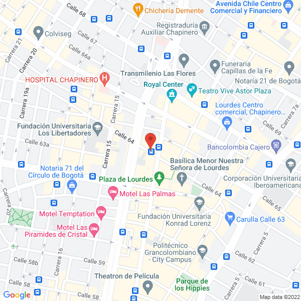Mapa de Divensa De Colombia