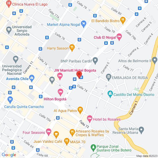 Mapa de Representaciones Pinz Y Prieto S.A.S.