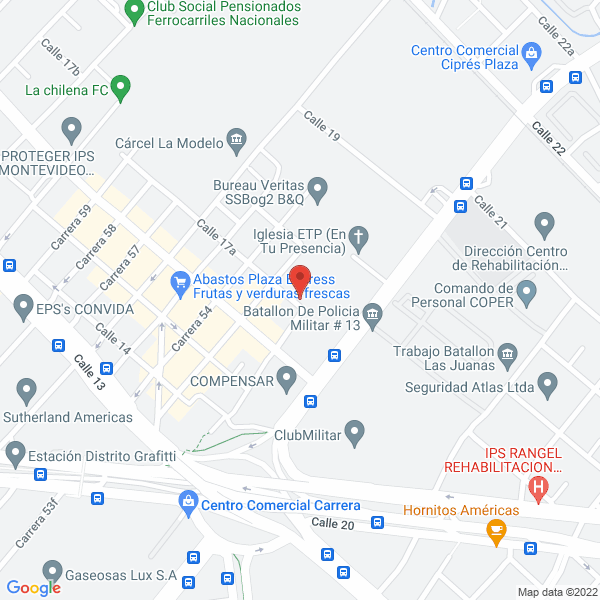 Mapa de Expopack S.A.