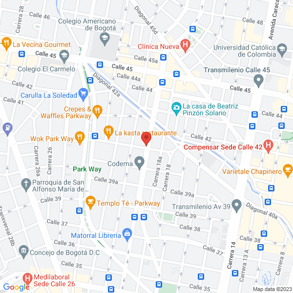 Mapa de Gerizim Centro Médico Especializado En Salud Ocupacional