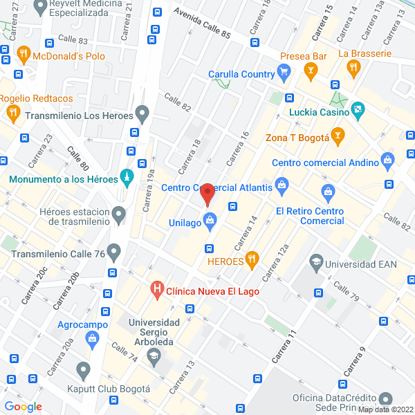 Mapa de Compu Center Colombia Ltda.