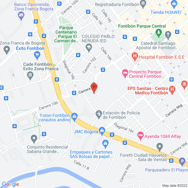 Mapa de Manufacturas Metálicas Técnicas Ltda.