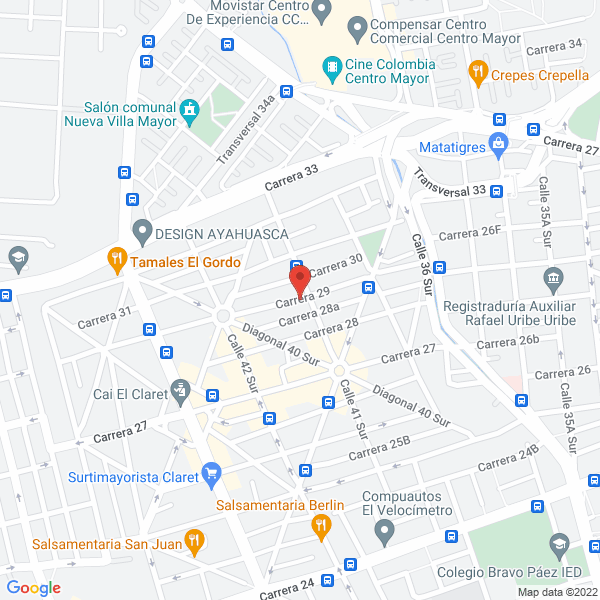 Mapa de Bogotá Inyección Diesel H S.A.S.