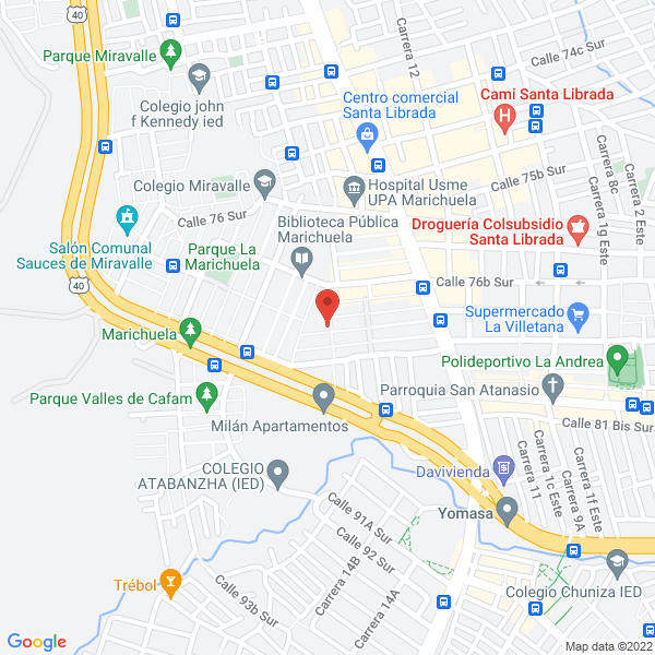 Mapa de Asociación Para El Desarrollo Integral De La Comunidad