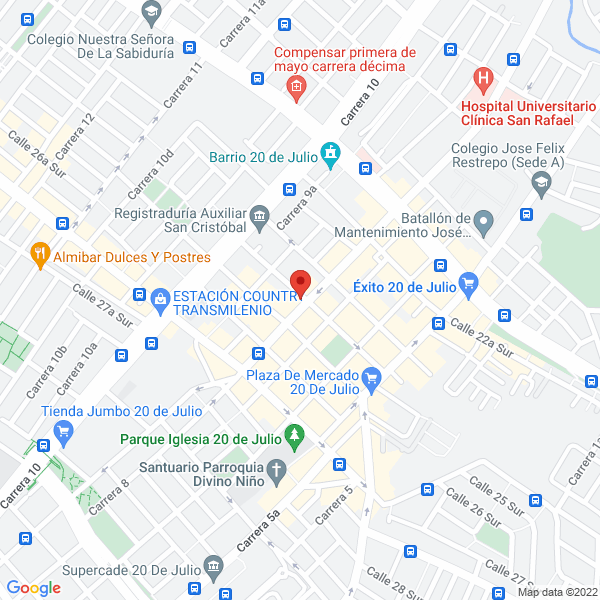 Mapa de Mecanizados Frank S.A.S.
